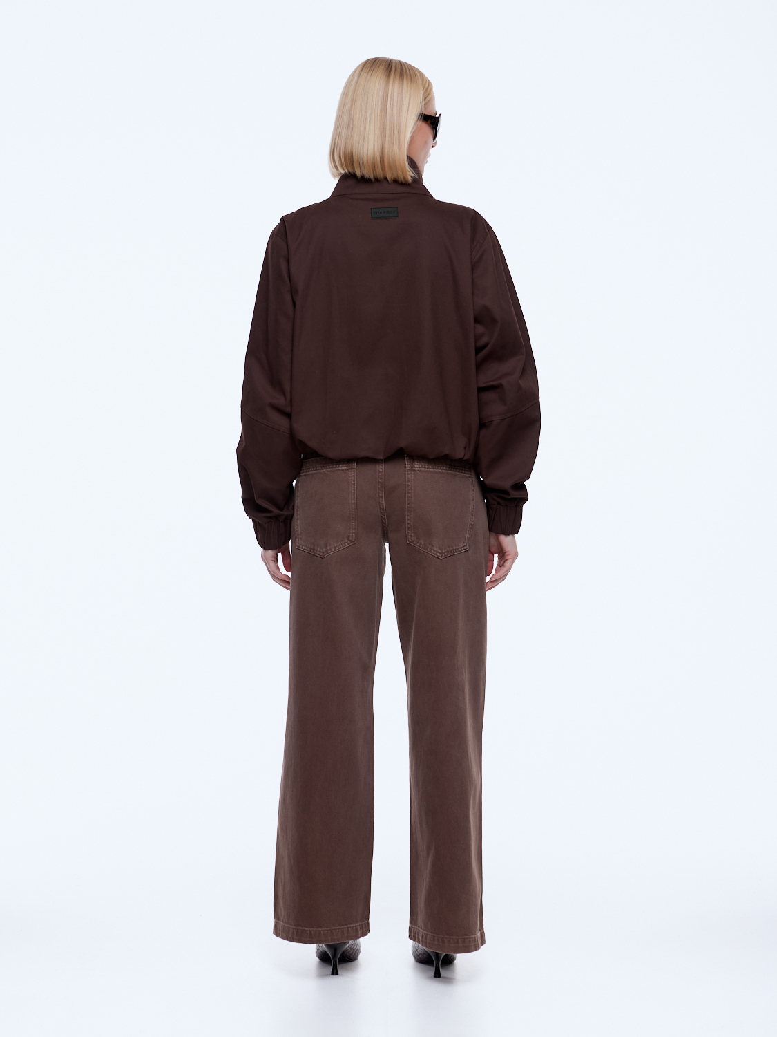 ENA PELLY Zadie Bomber Jacket | Chocolate product view