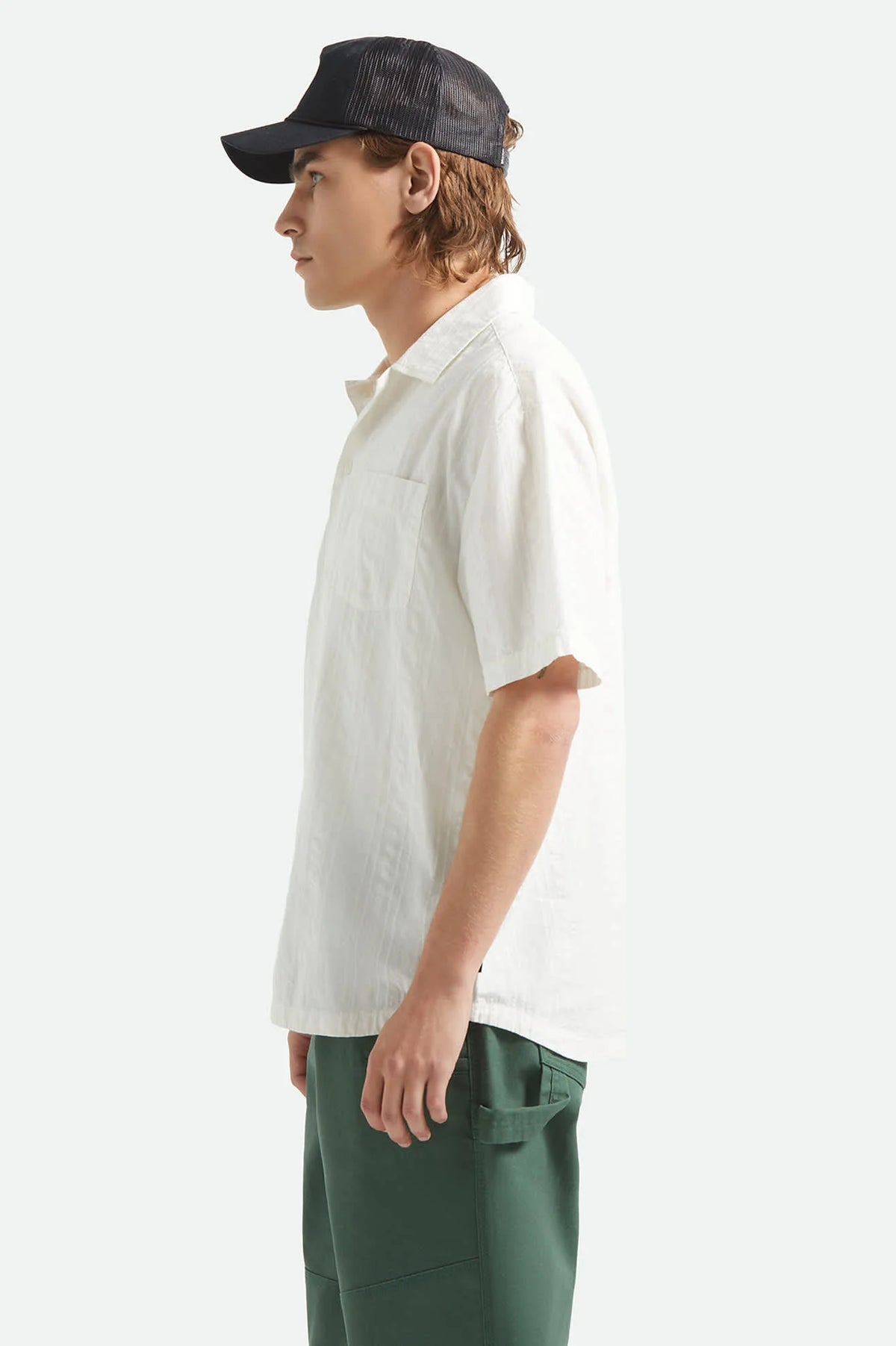 BRIXTON The Vintage SS Woven | Off White / Jacquard