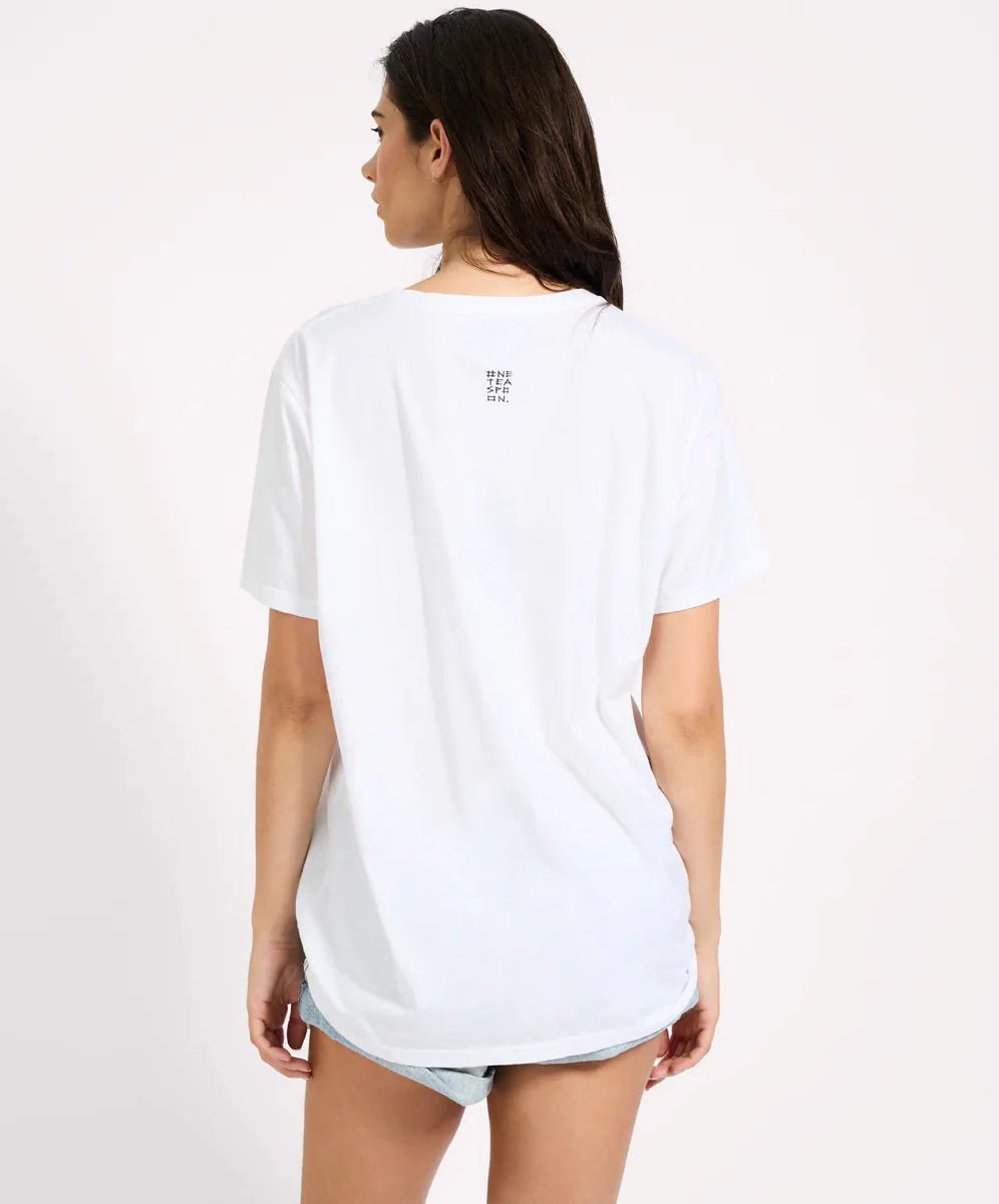 ONE TEASPOON Good Times BF Tee | White