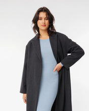 Load image into Gallery viewer, Tia Wool Coat - Charcoal Marle

