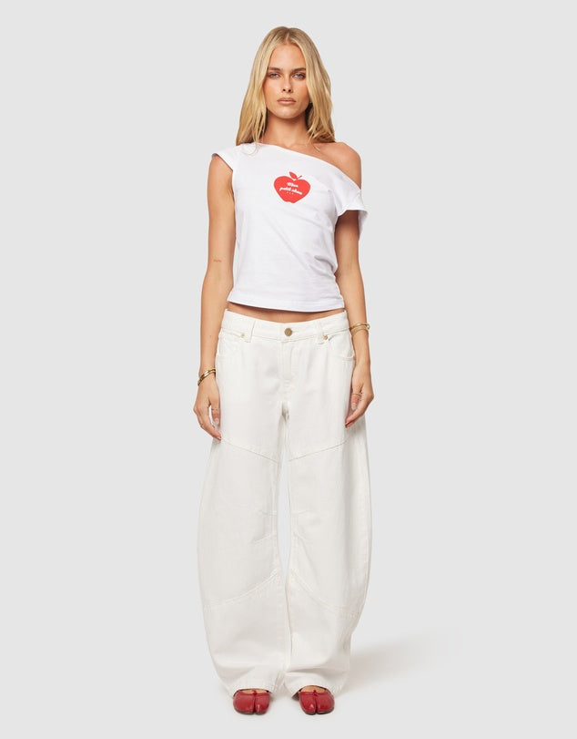 ABRAND 99 Barrel Jean | White Gold