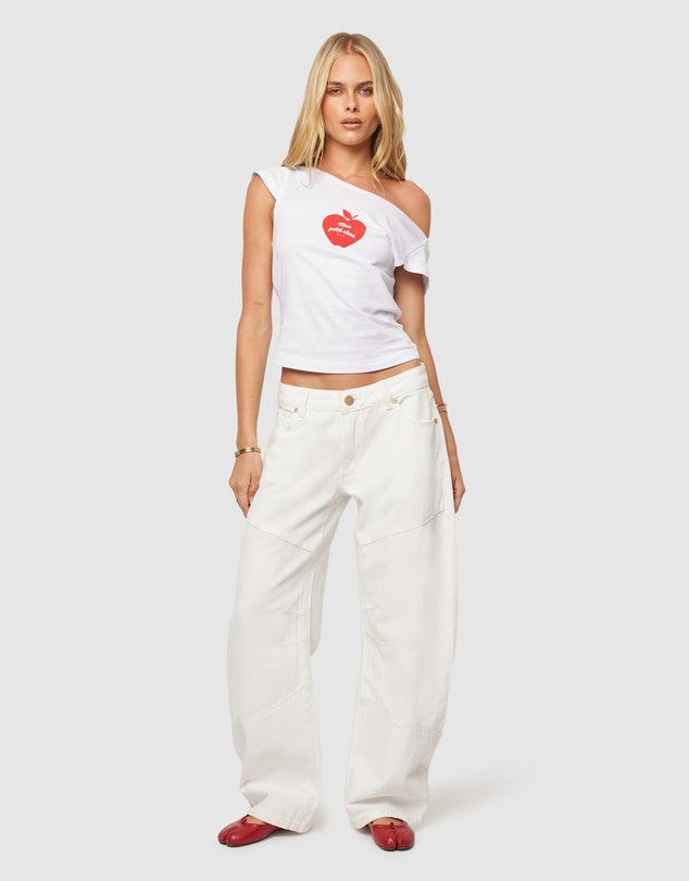 ABRAND 99 Barrel Jean | White Gold