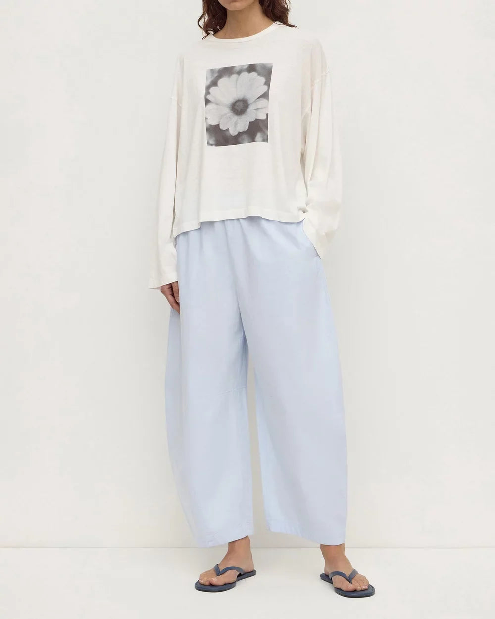 ASSEMBLY LABEL Elaine Washed Cotton Pant | Powder Blue