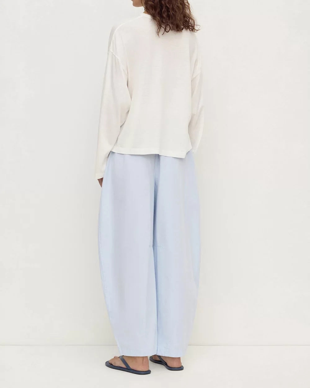 ASSEMBLY LABEL Elaine Washed Cotton Pant | Powder Blue