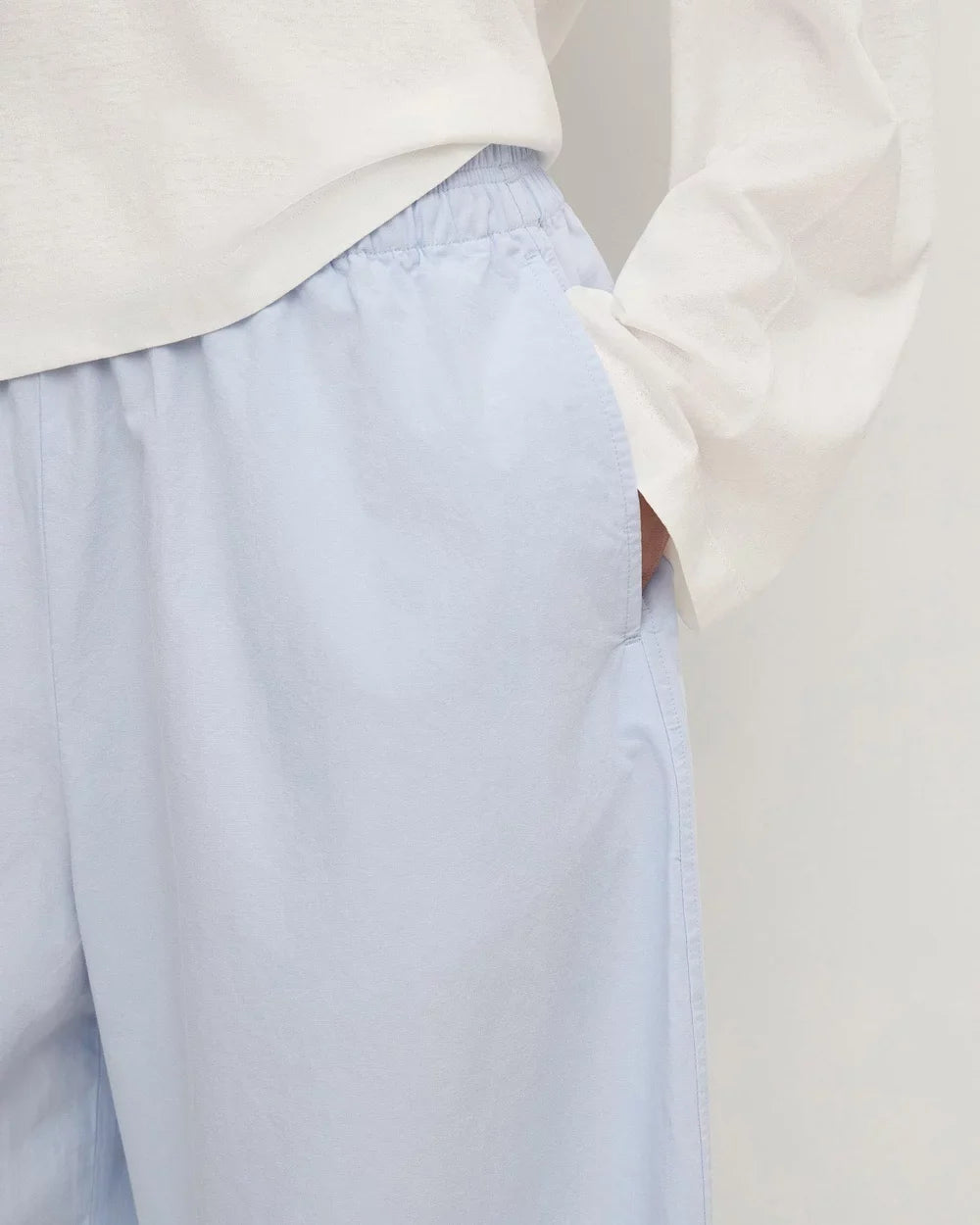 ASSEMBLY LABEL Elaine Washed Cotton Pant | Powder Blue