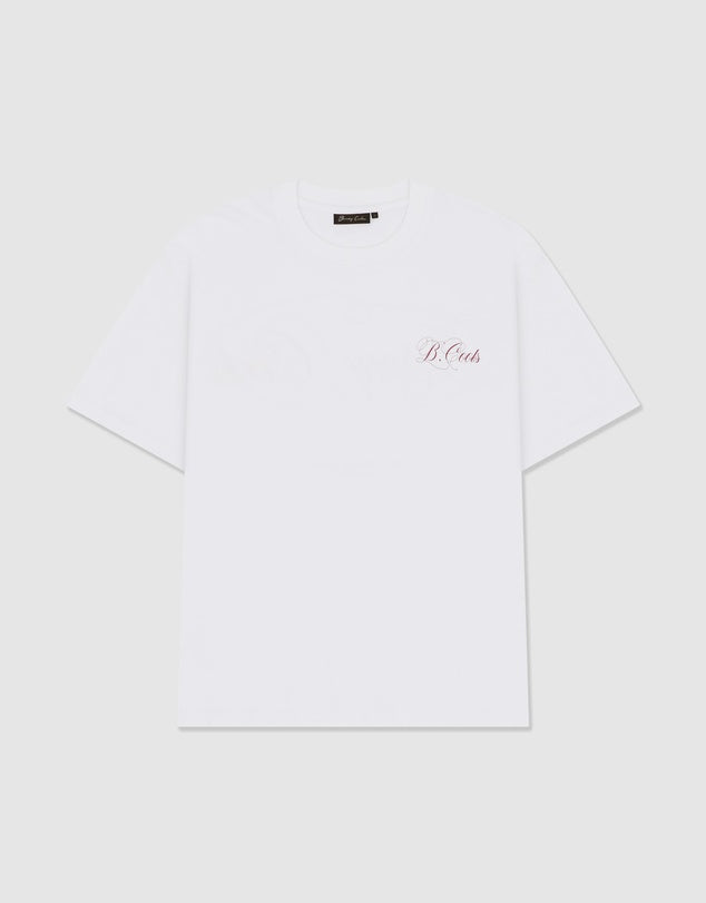 BARNEY COOLS Script Tee | White