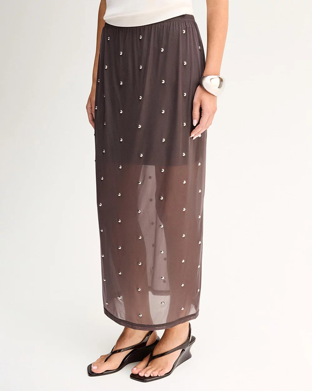 ELKA COLLECTIVE Rowe Maxi Skirt | Slate
