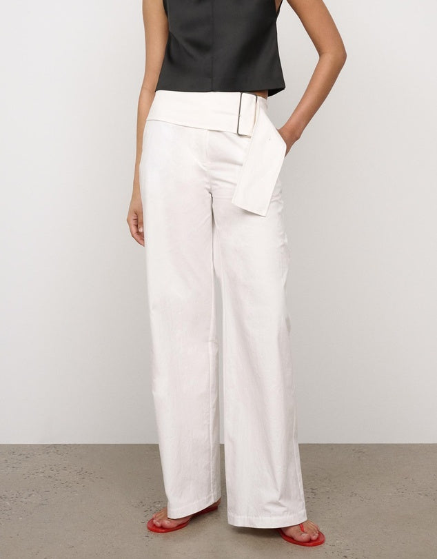 ONE OF OTHERS Bea Belted Pant | White