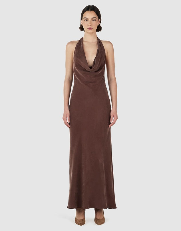 OWNLEY Hazel Maxi Dress | Chocolate