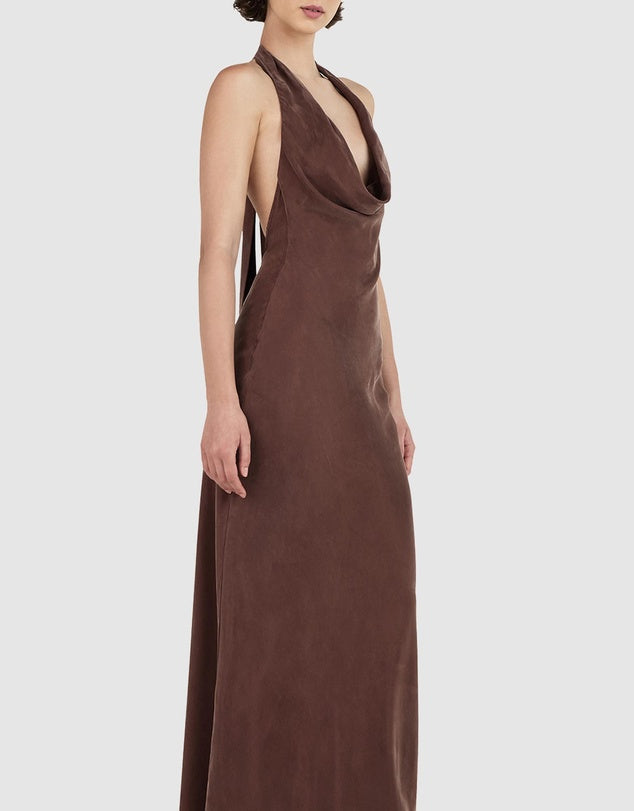 OWNLEY Hazel Maxi Dress | Chocolate
