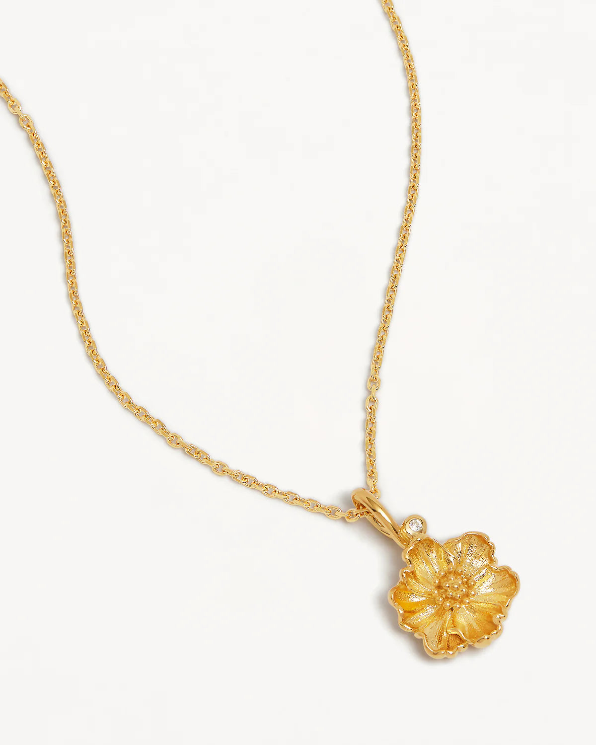BY CHARLOTTE Birth Flower Necklace | Poppy August