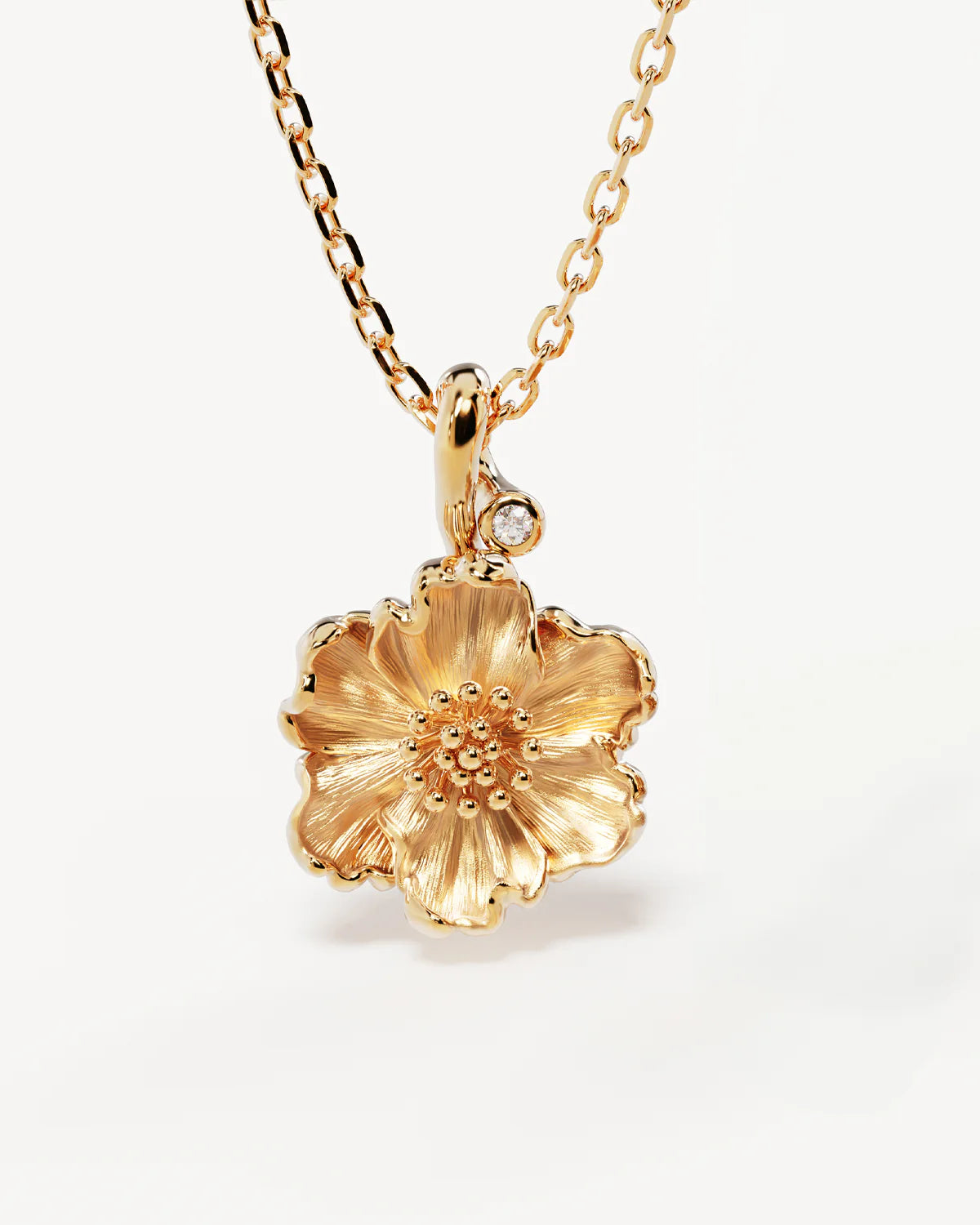 BY CHARLOTTE Birth Flower Necklace | Poppy August