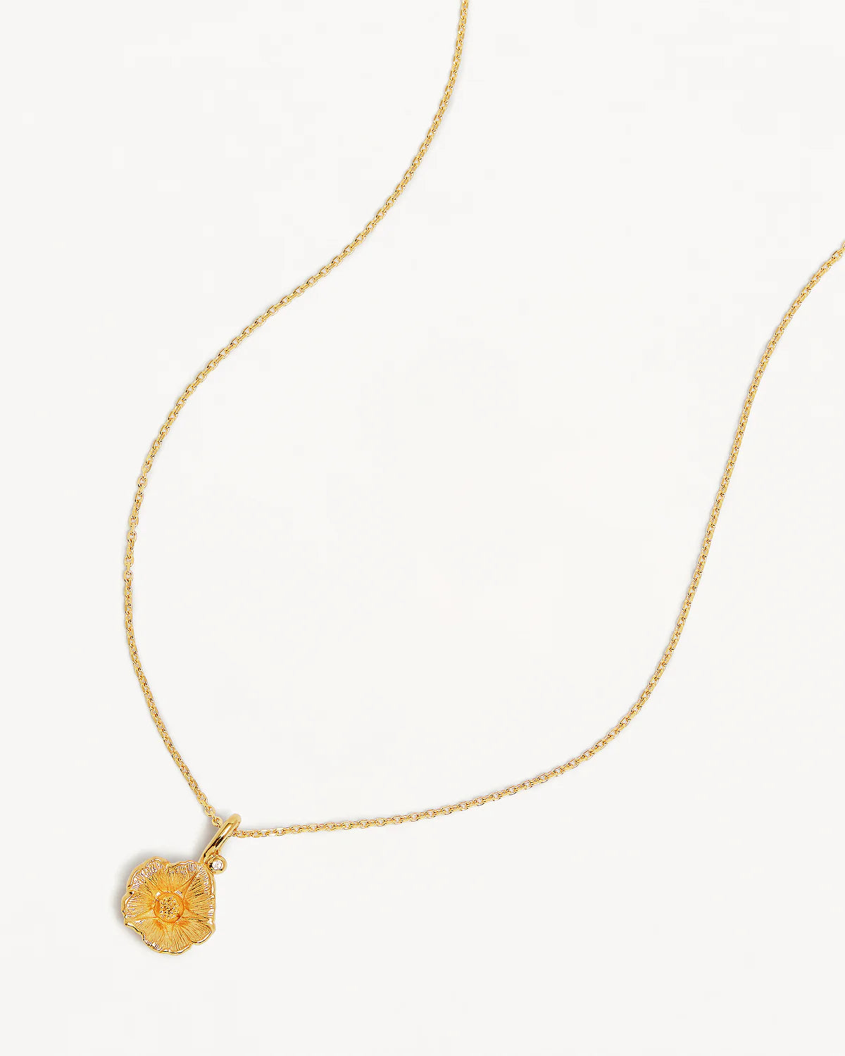 BY CHARLOTTE Morning Glory Birth Flower Necklace | September
