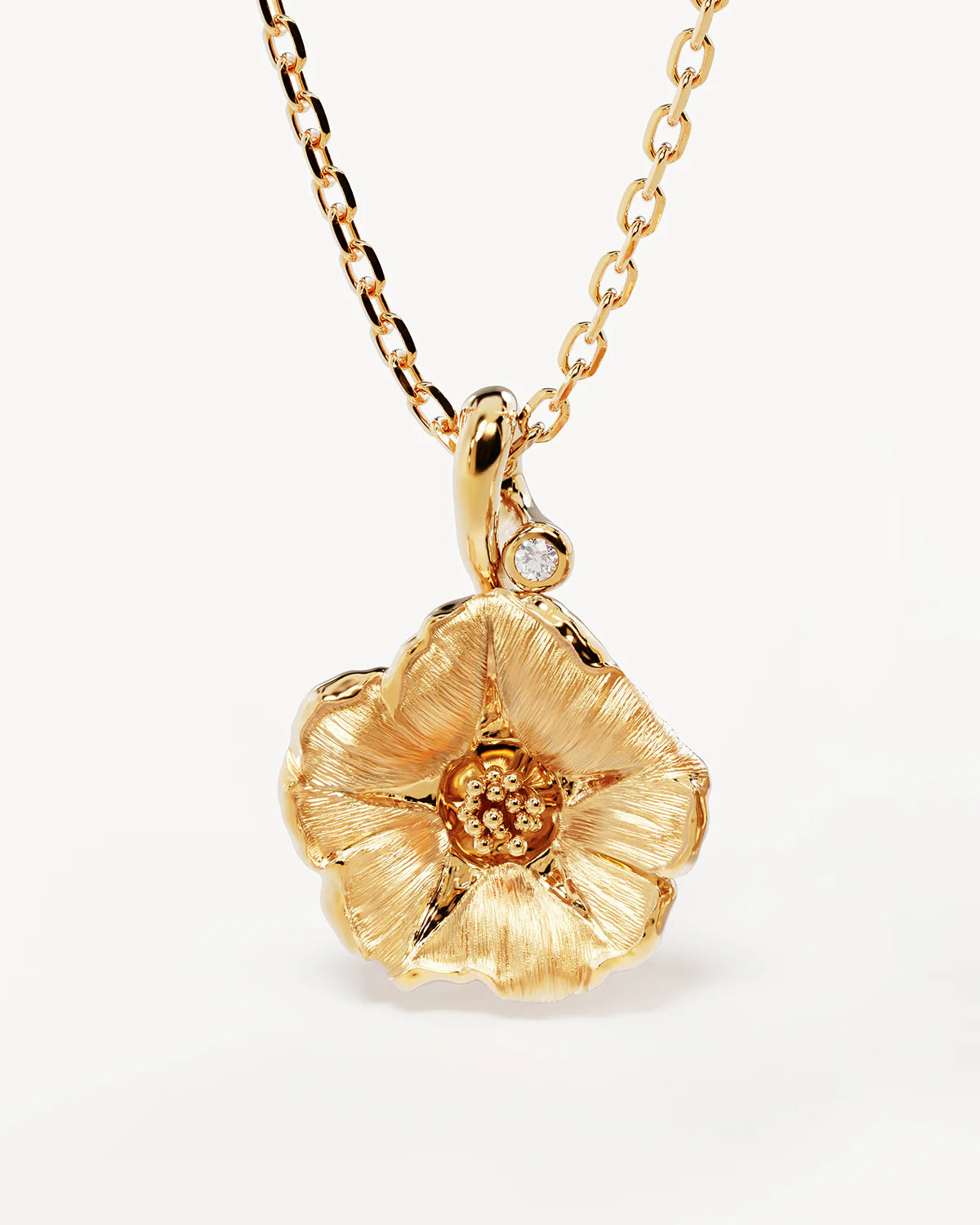 BY CHARLOTTE Morning Glory Birth Flower Necklace | September