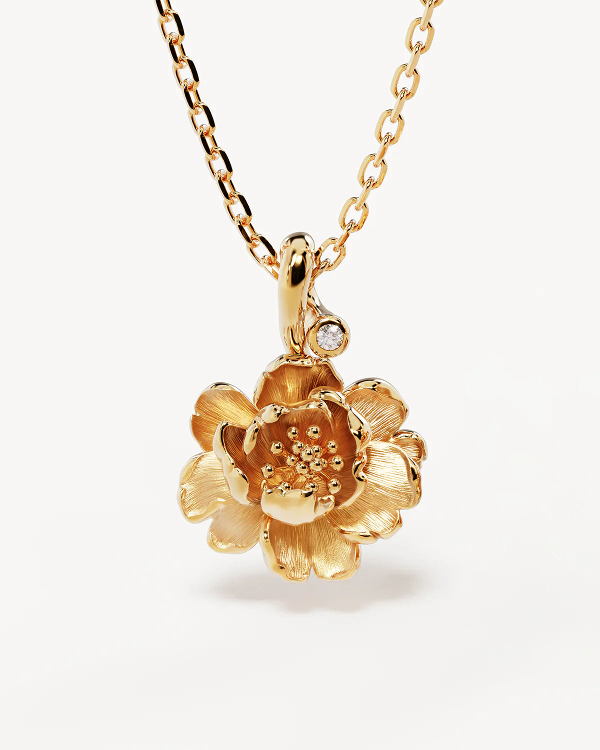 BY CHARLOTTE Peony Birth Stone Necklace | November