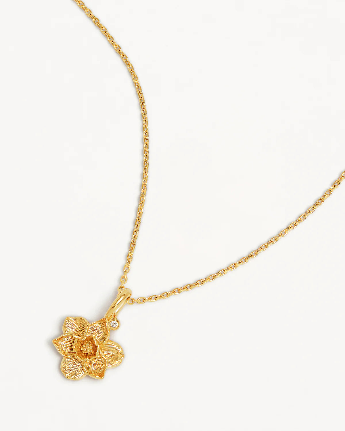 BY CHARLOTTE Narcissus Birth Stone Necklace | December