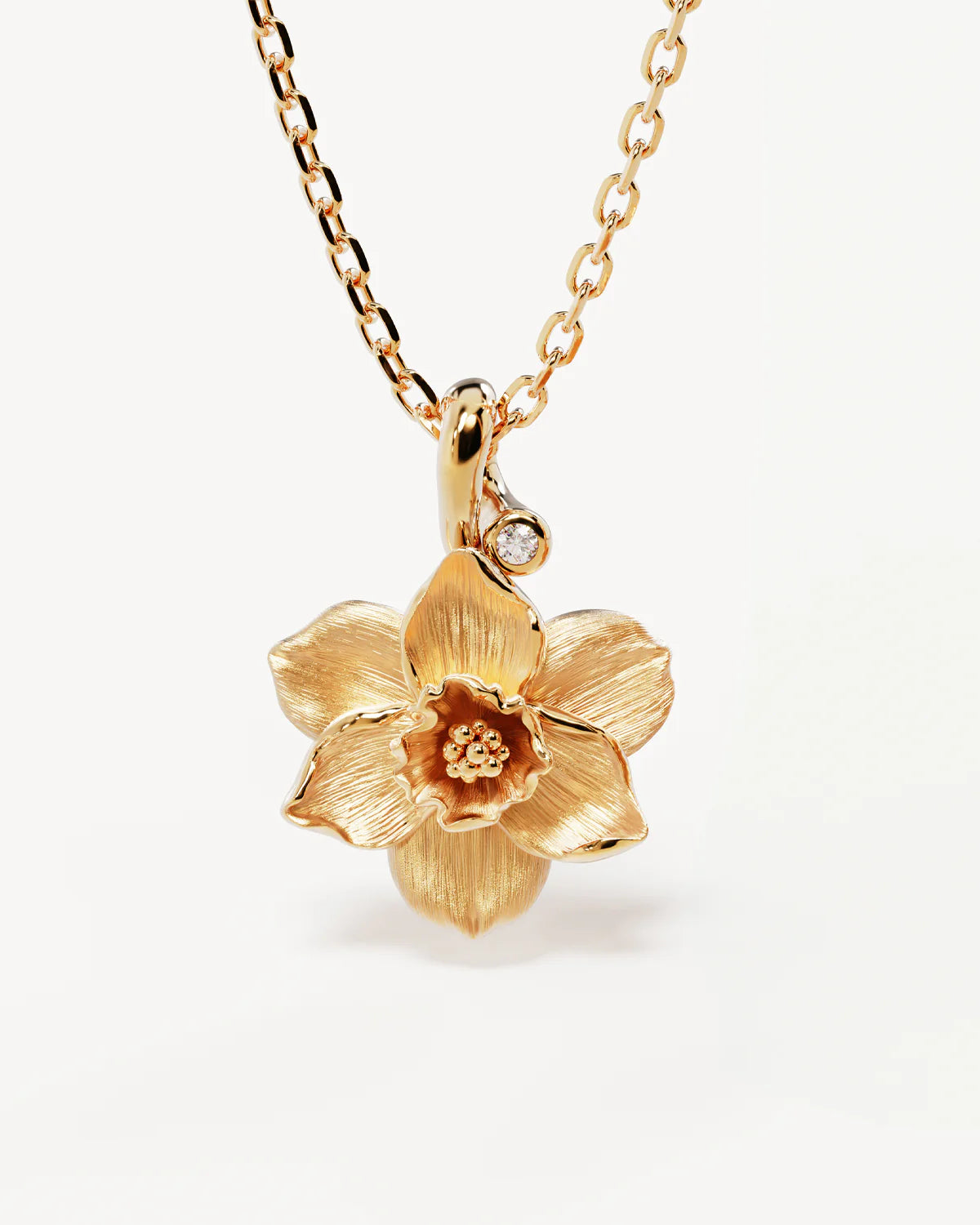 BY CHARLOTTE Narcissus Birth Stone Necklace | December