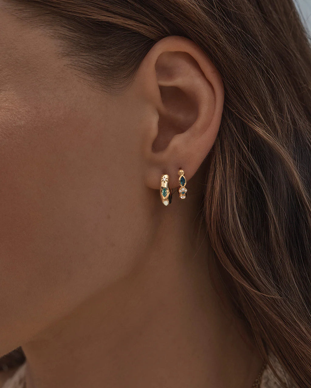 BY CHARLOTTE Hope and Protection Hoops | Gold