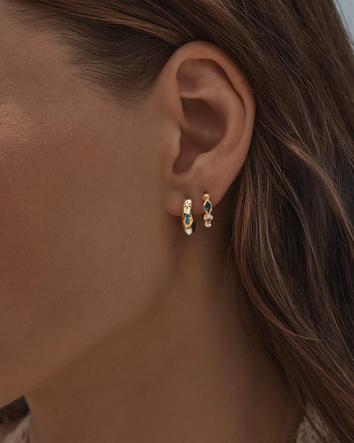 BY CHARLOTTE Hope and Protection Hoops | Gold