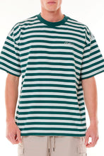 Load image into Gallery viewer, Stripe Box Free Tee - Juniper/Chalk
