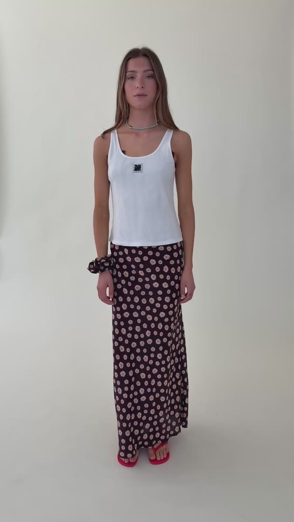 RUBY Thea Skirt | Brown Ditzy