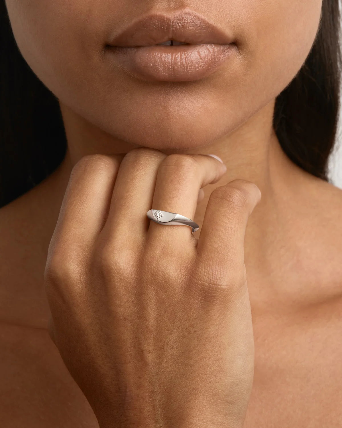 BY CHARLOTTE Lotus Ring | Silver