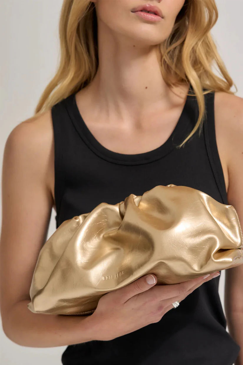 BRIE LEON Rhi Clutch | Honey Gold