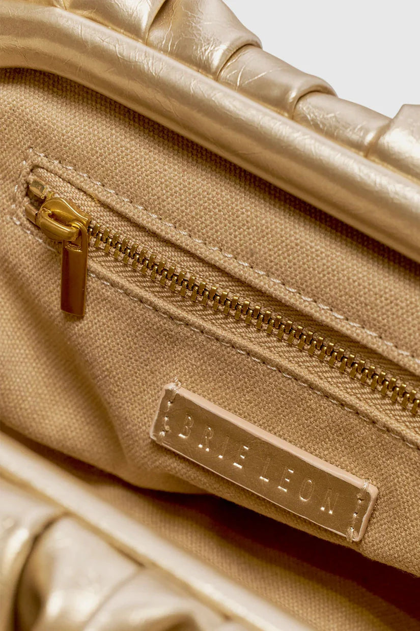 BRIE LEON Rhi Clutch | Honey Gold