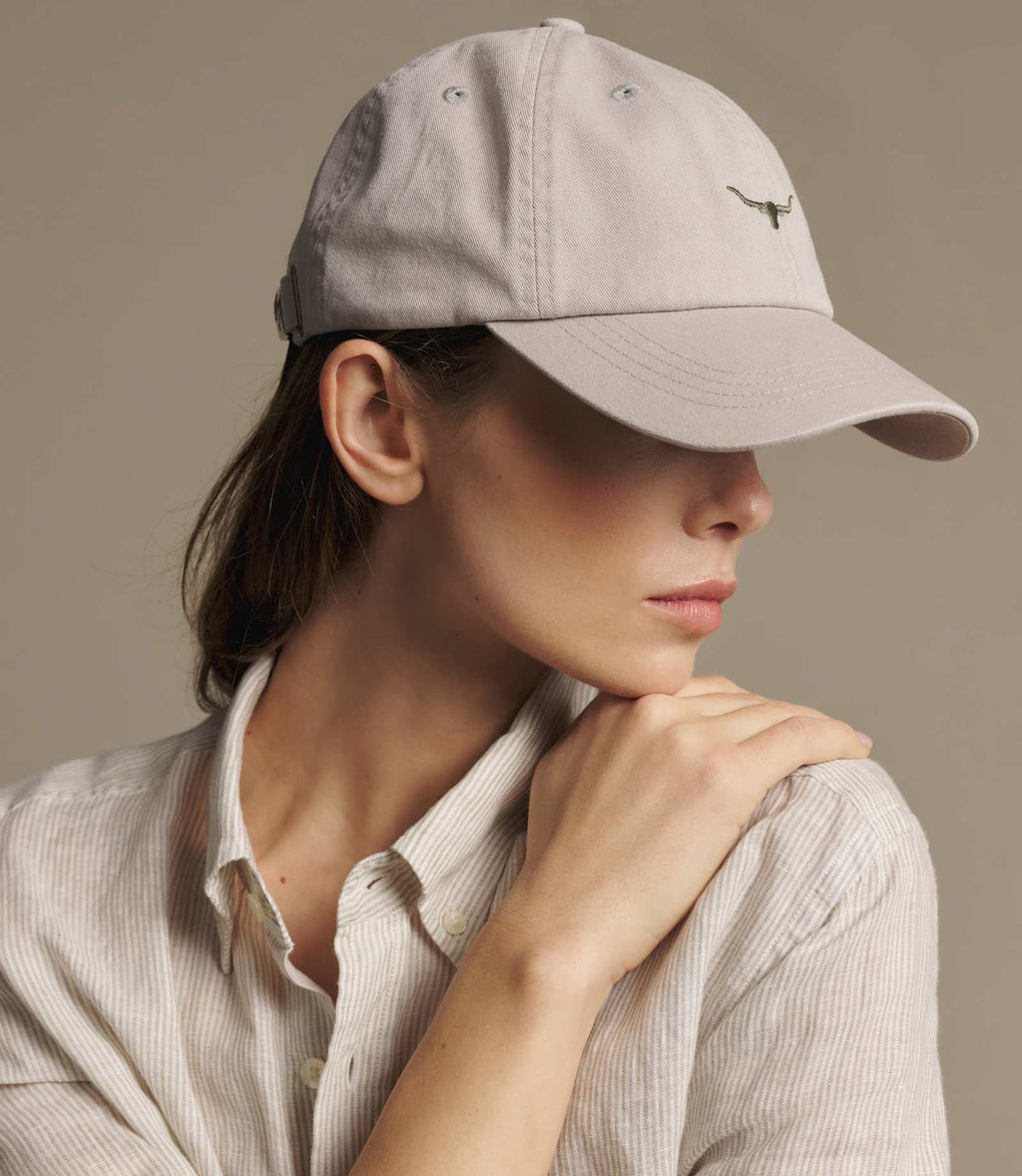 R.M. Williams Mini Longhorn Twill Cap | Salt — photo 6