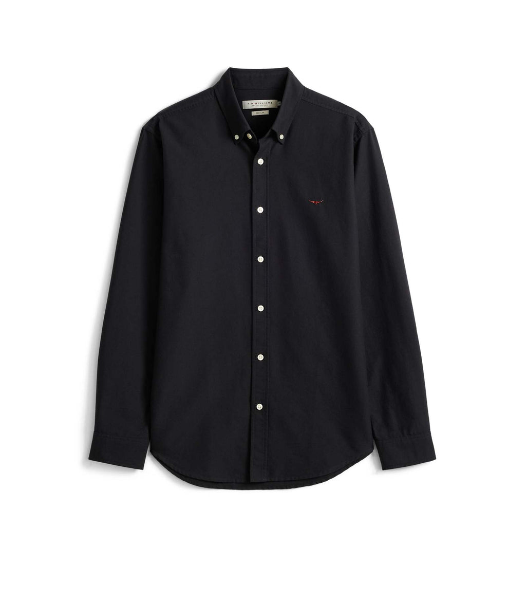 R.M. Williams Clapton Oxford Shirt | Black — photo 1