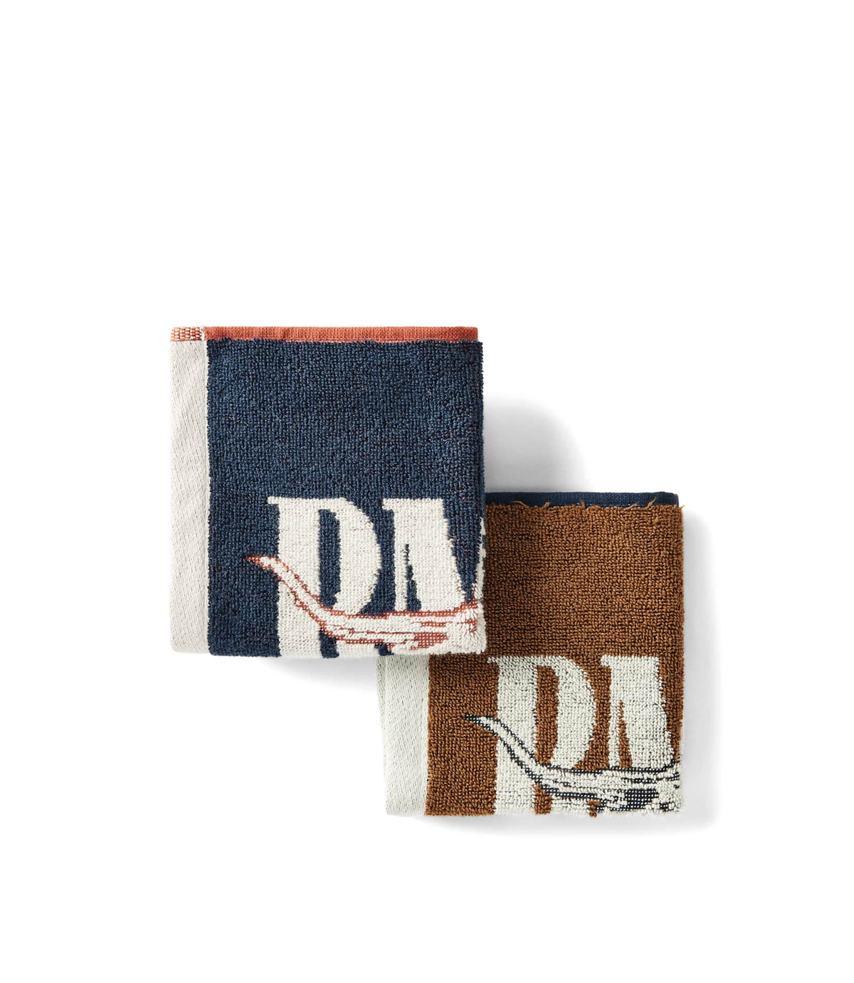 R.M. Williams Heritage Face Towel 2-Pack | Navy/Brown — photo 1