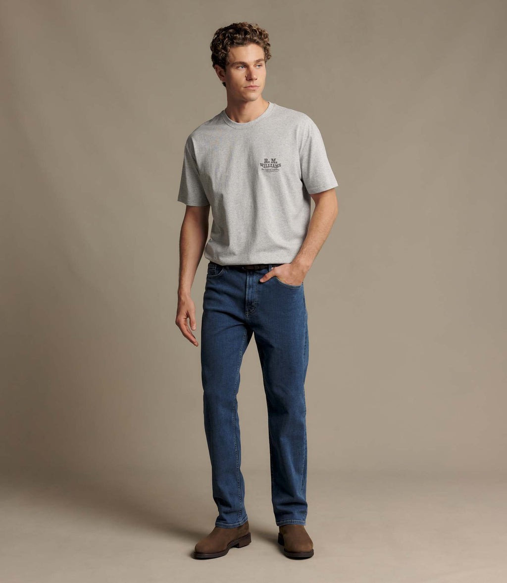 R.M. Williams Kandos T-Shirt | Grey Marle — photo 2