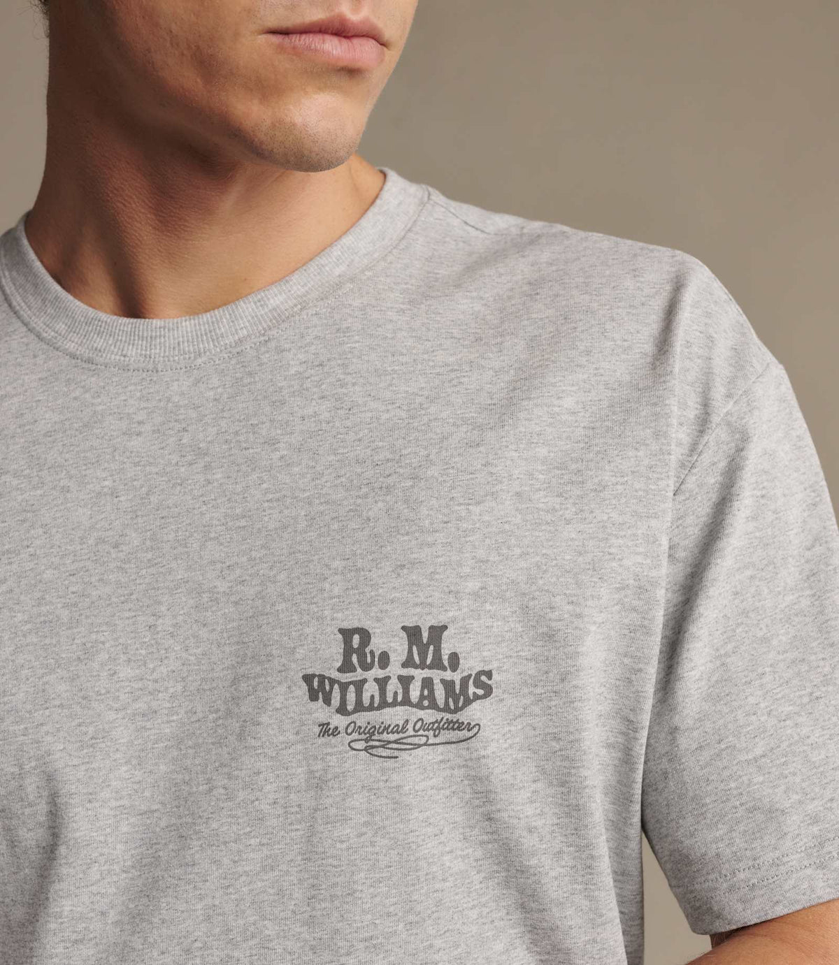 R.M. Williams Kandos T-Shirt | Grey Marle — photo 4