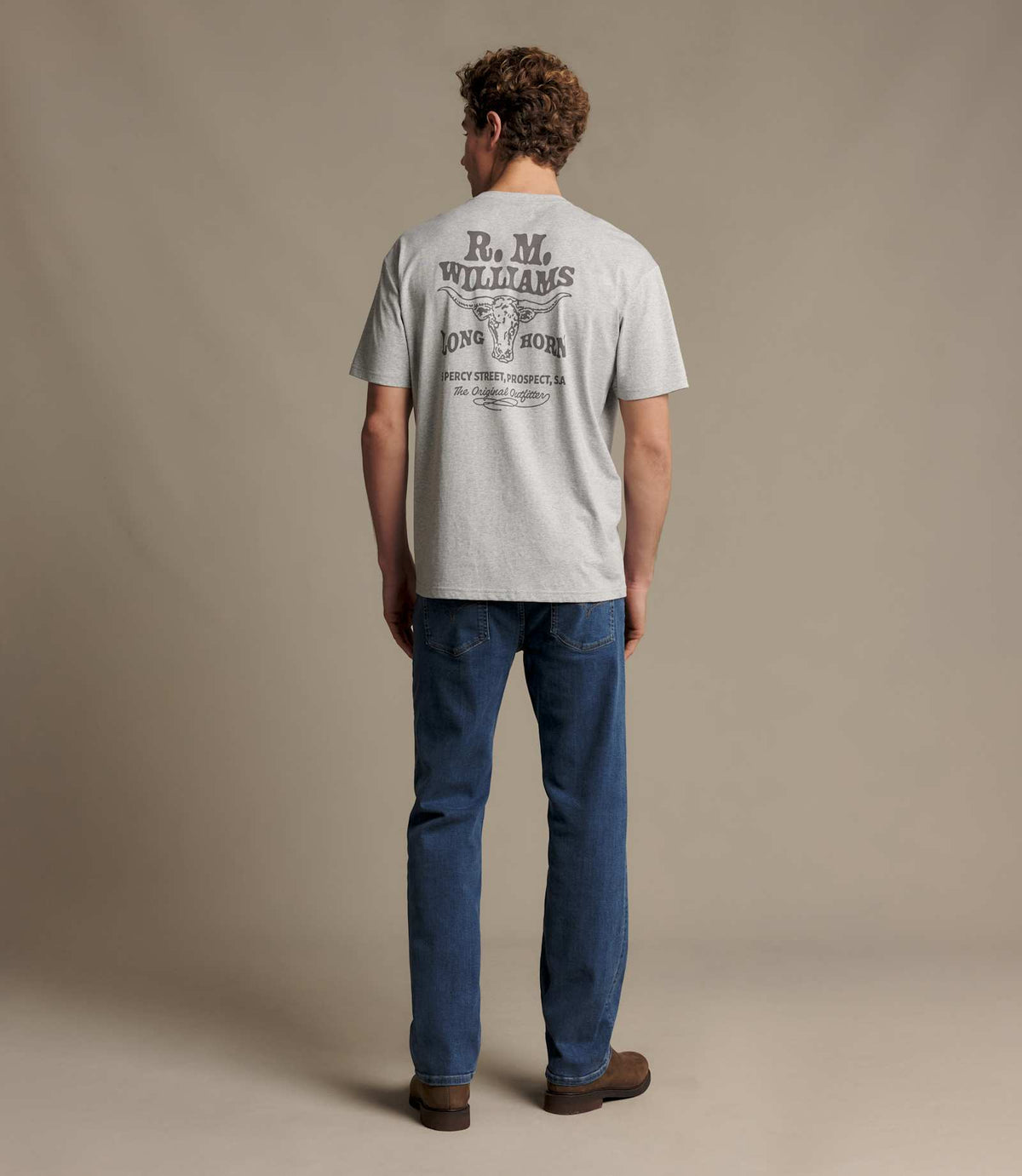 R.M. Williams Kandos T-Shirt | Grey Marle — photo 5