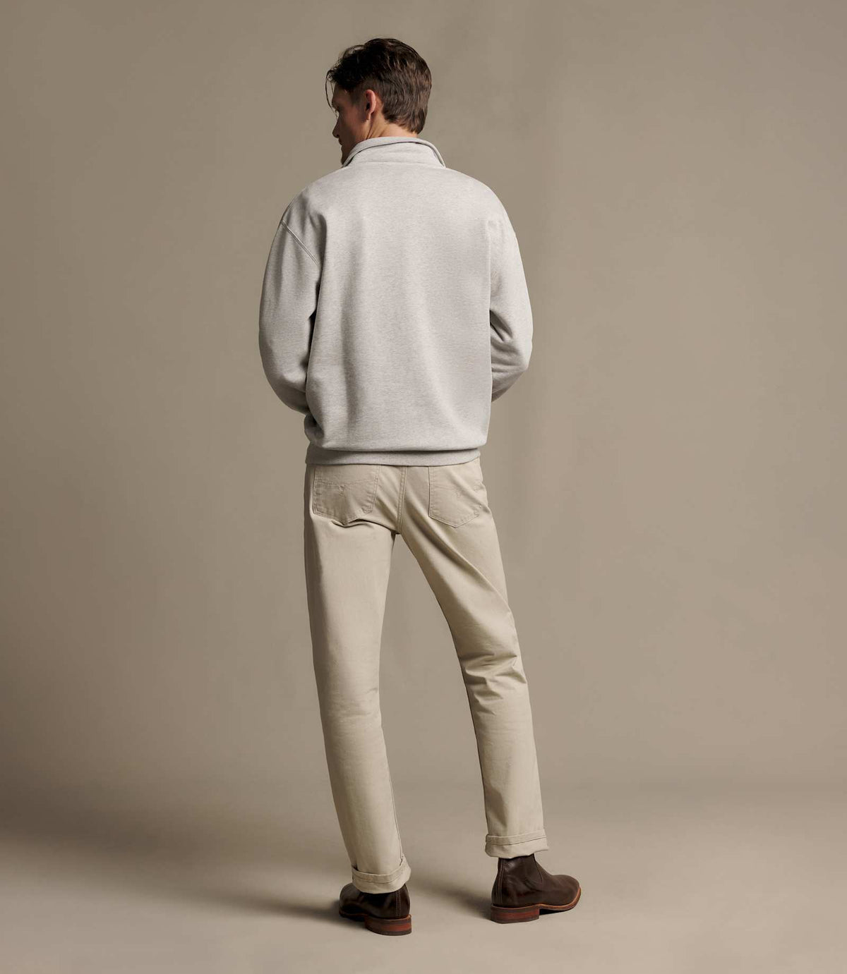 R.M. Williams Mulyungarie Quarter-Zip Sweatshirt | Grey Marle — photo 5