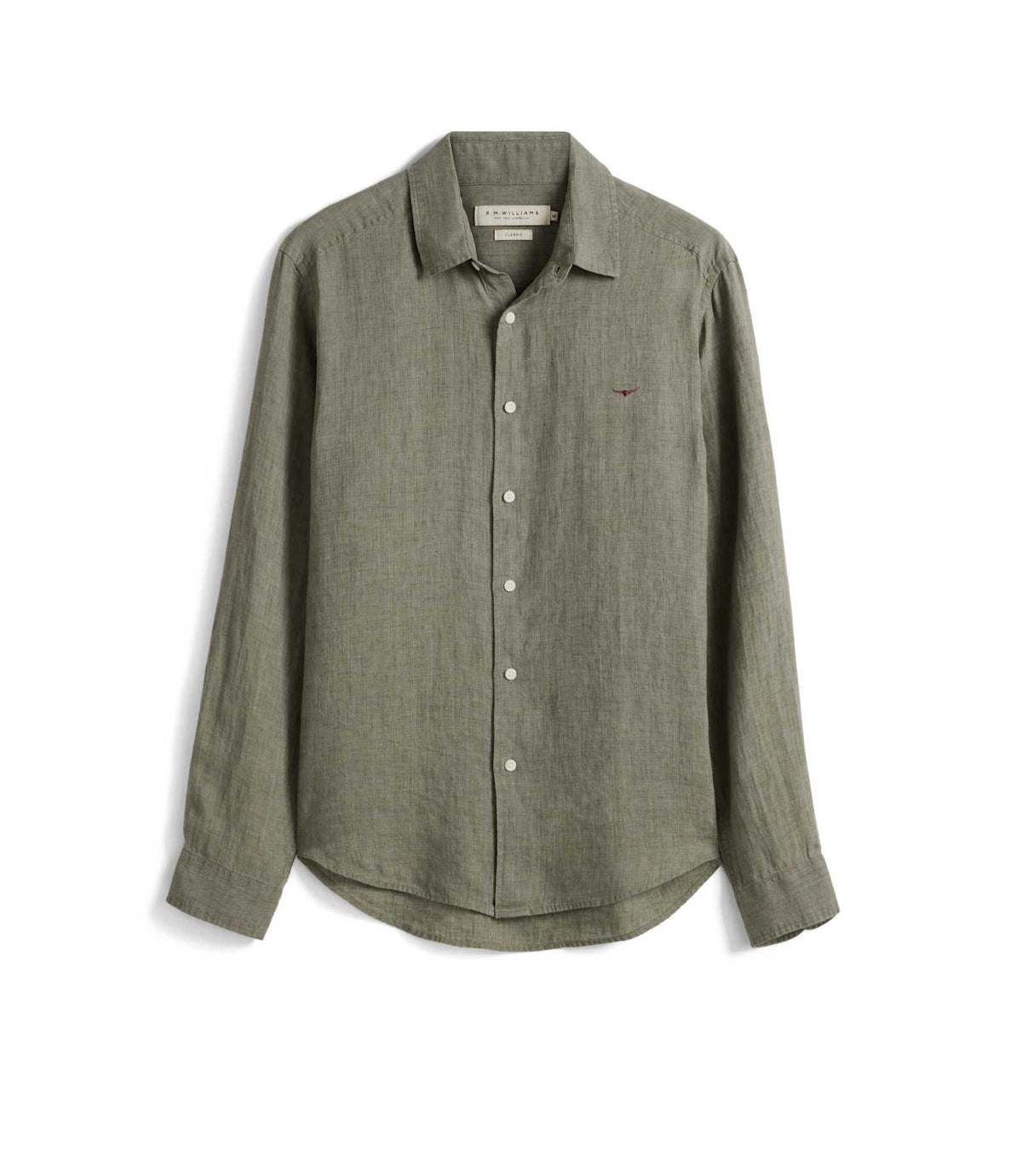 R.M. Williams Newman Linen Shirt | Forest Green — photo 1