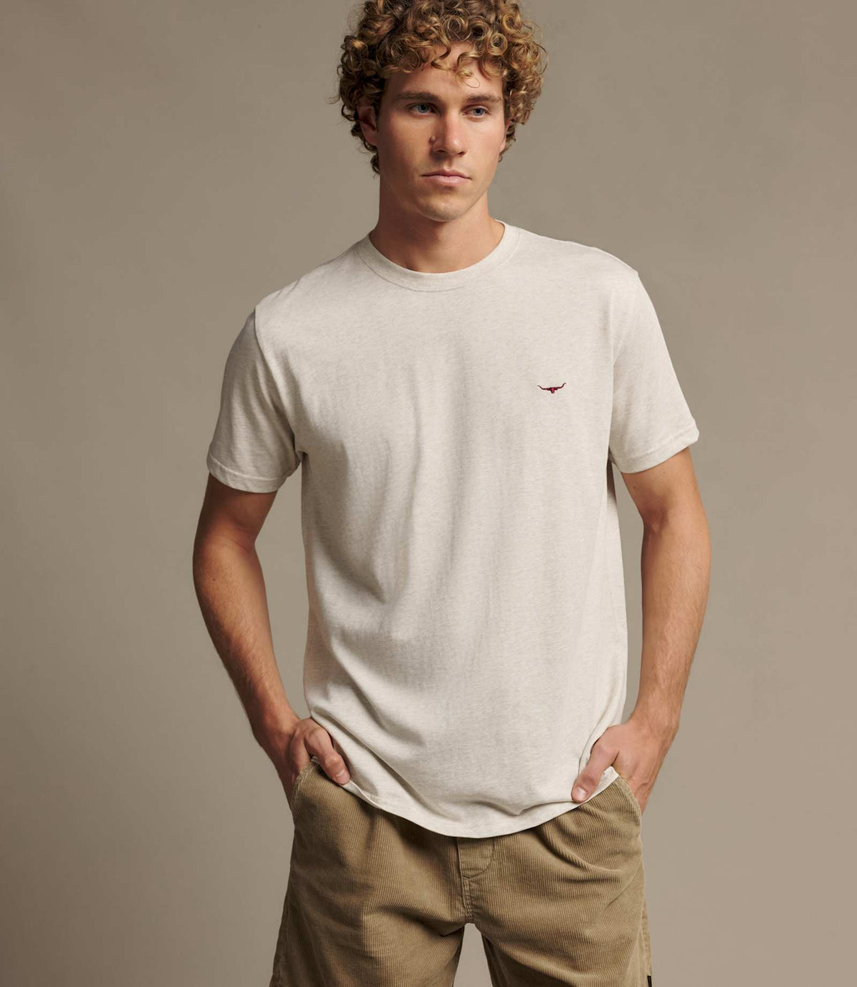 R.M. Williams Parson T-Shirt | Ecru Marle — photo 3