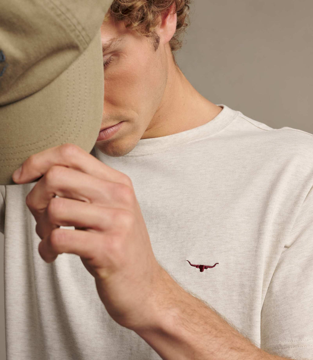 R.M. Williams Parson T-Shirt | Ecru Marle — photo 4