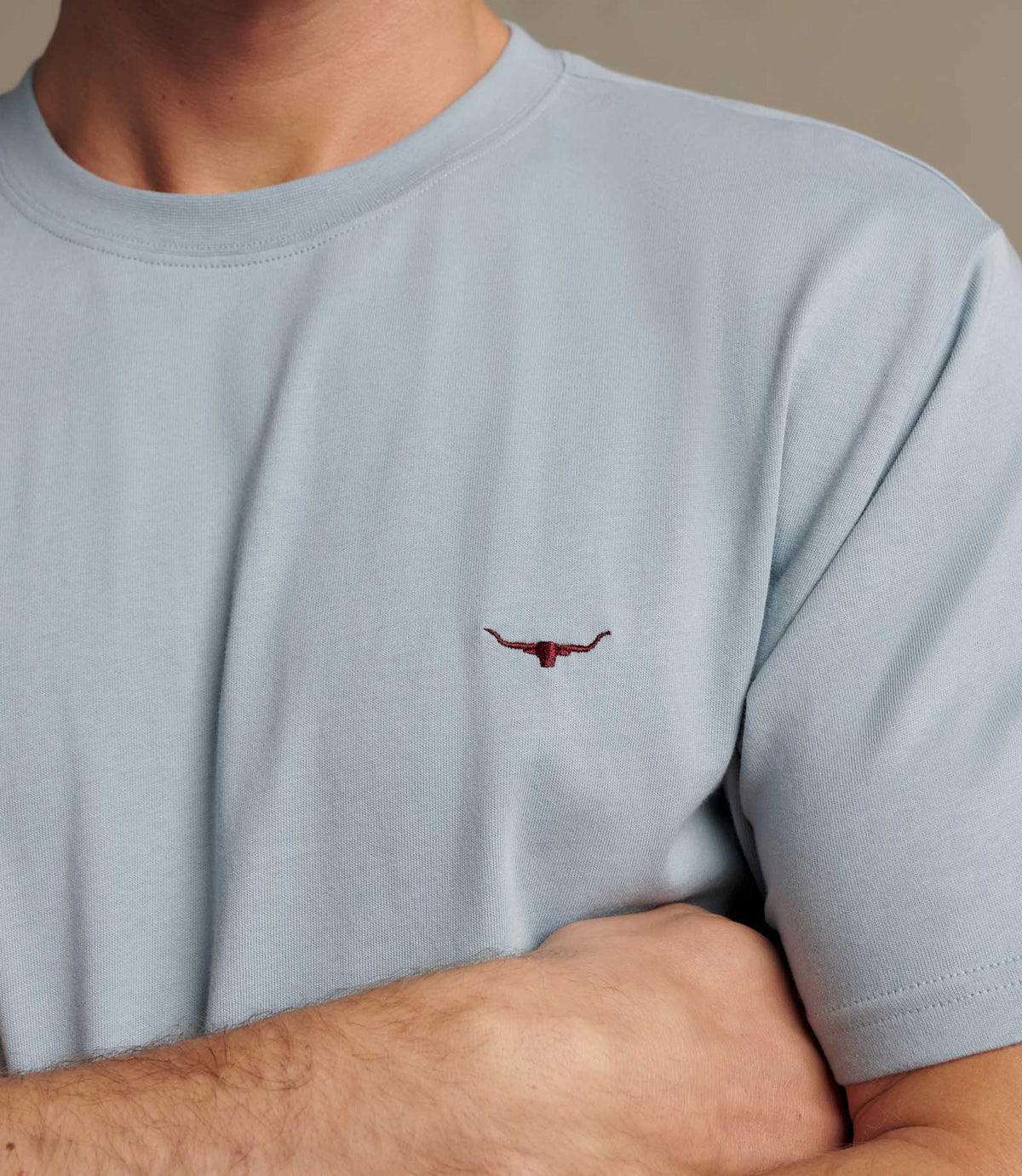 R.M. Williams Parson T-Shirt | Sky — photo 4