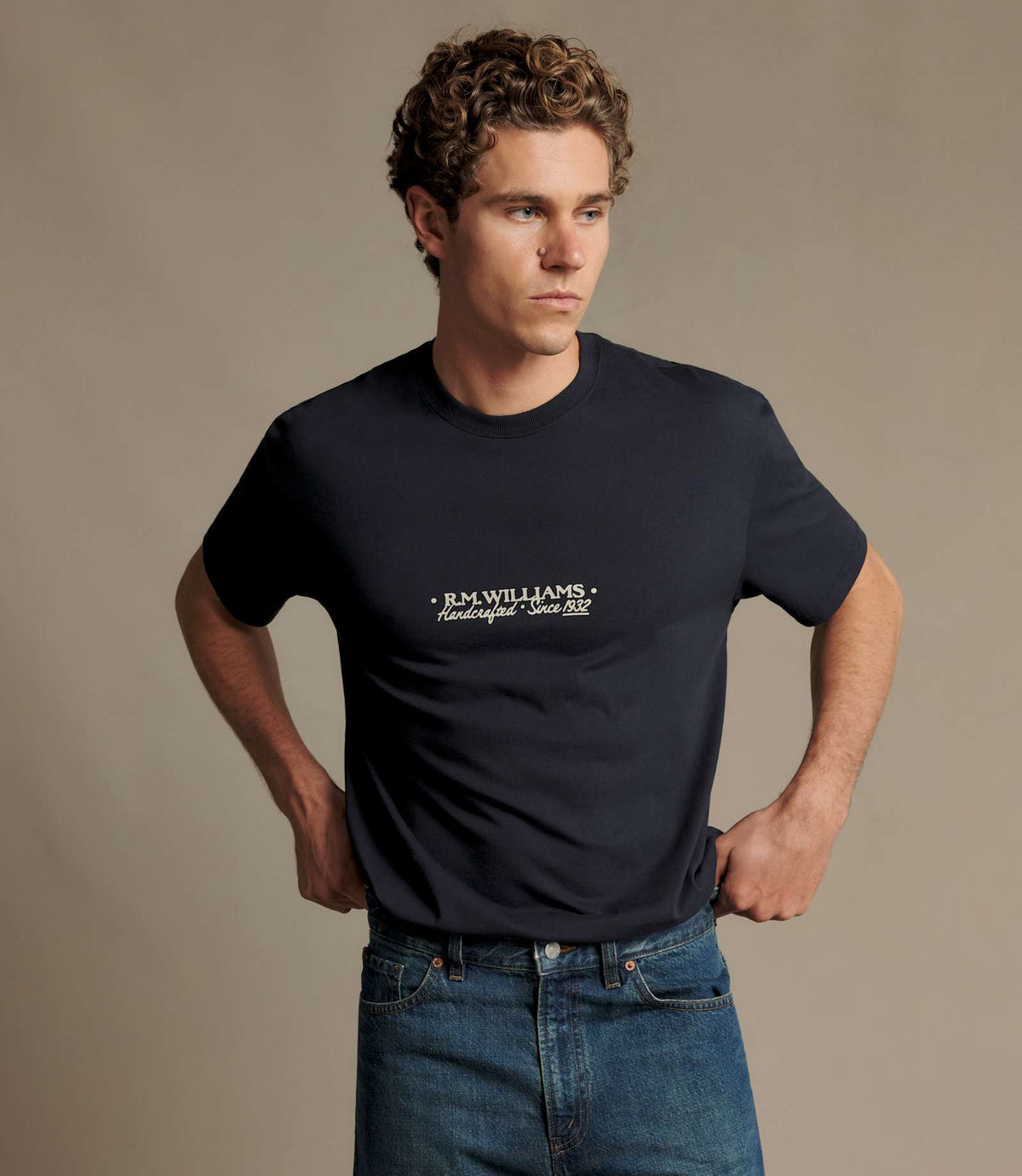R.M. Williams Roadie T-Shirt | Navy — photo 3