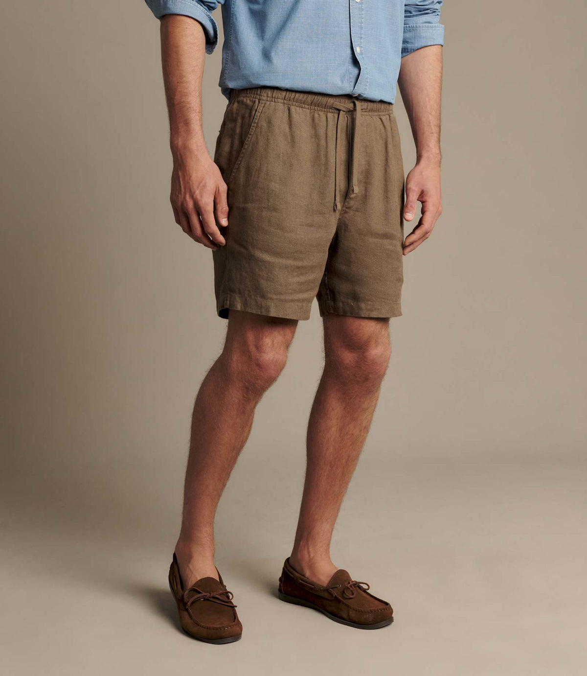 R.M. Williams Rugby Linen Short | Dark Olive — photo 3