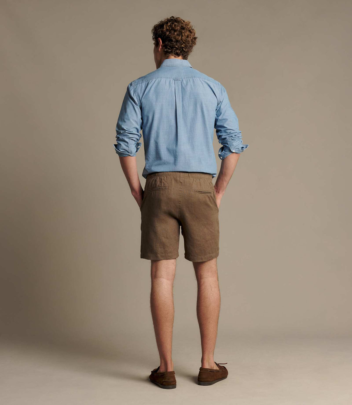 R.M. Williams Rugby Linen Short | Dark Olive — photo 5