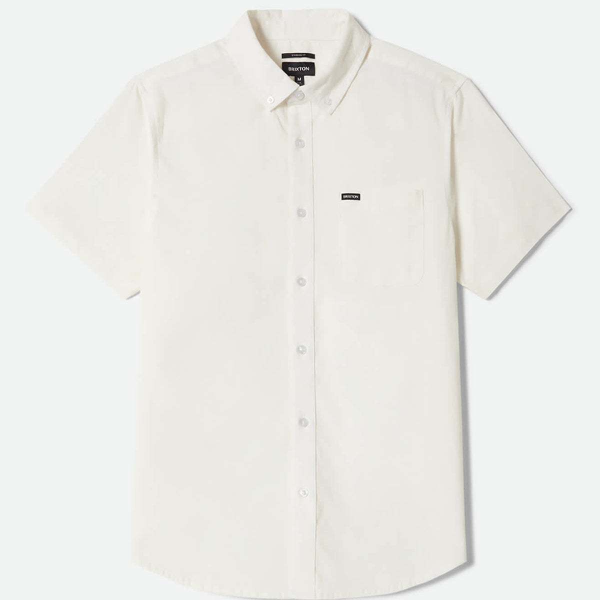Brixton Sanford Oxford Short Sleeve Shirt - Off White