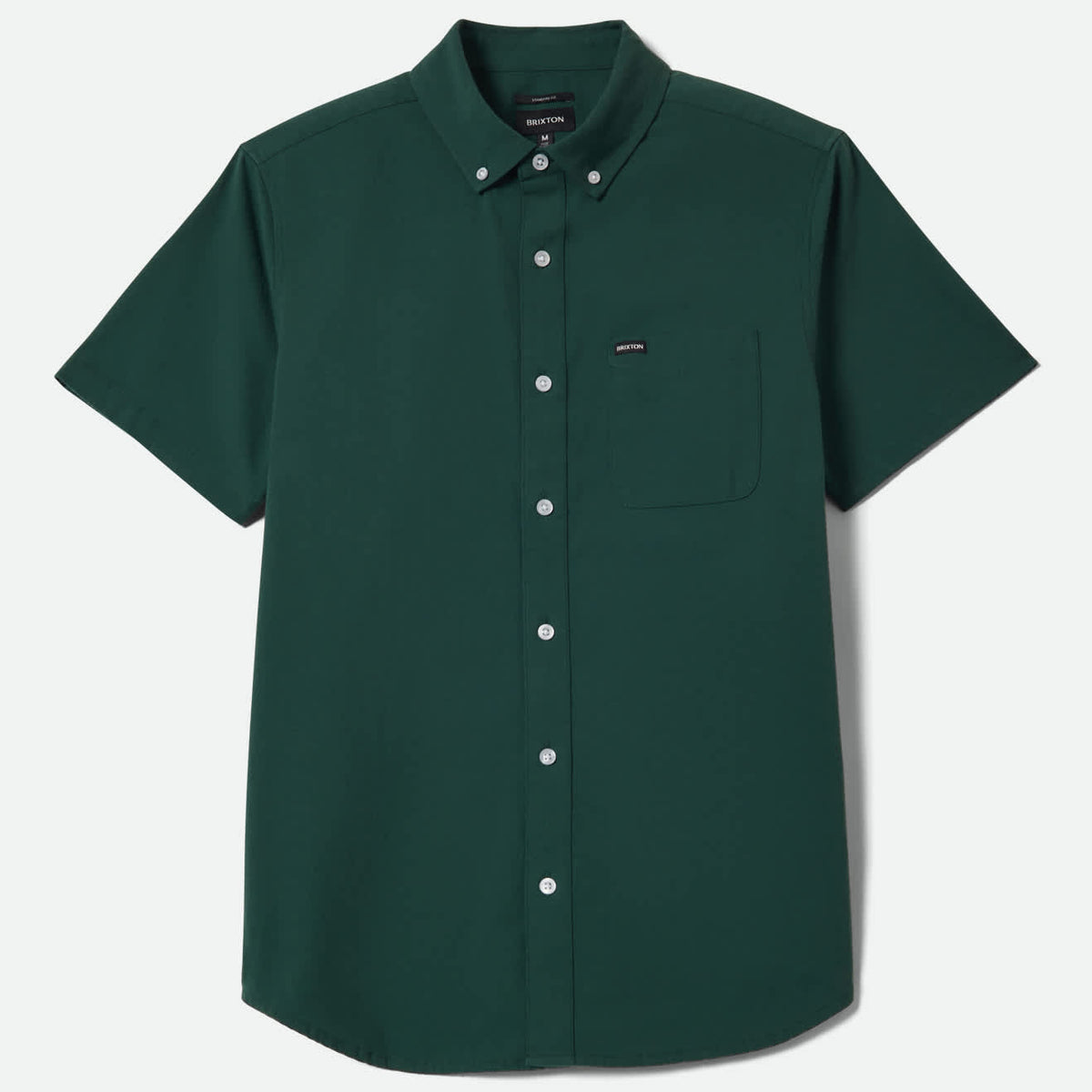 Brixton Sanford Oxford Short Sleeve Shirt - Primal Green
