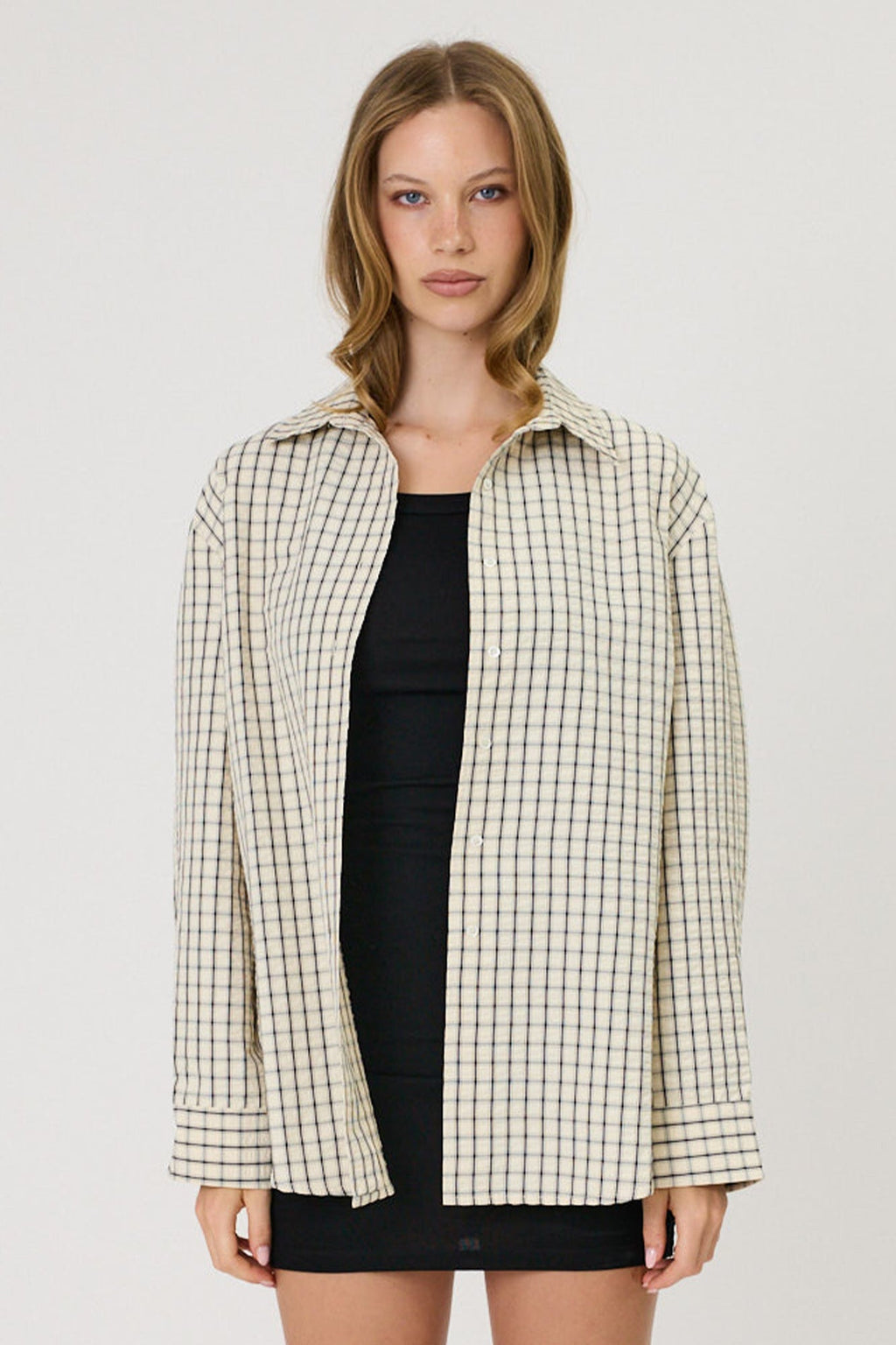 RMN STUDIOS Sera Shirt | Ivory Check