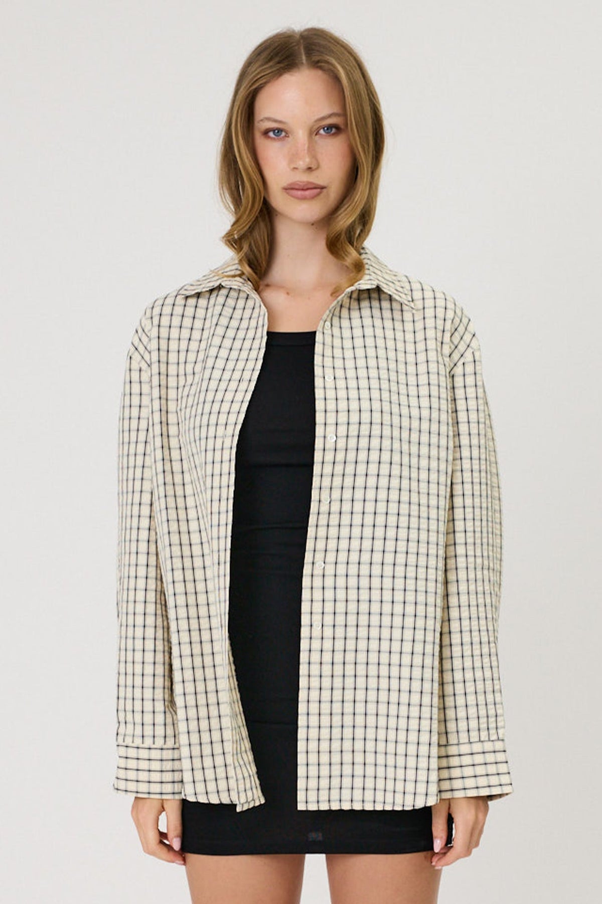 RMN STUDIOS Sera Shirt | Ivory Check