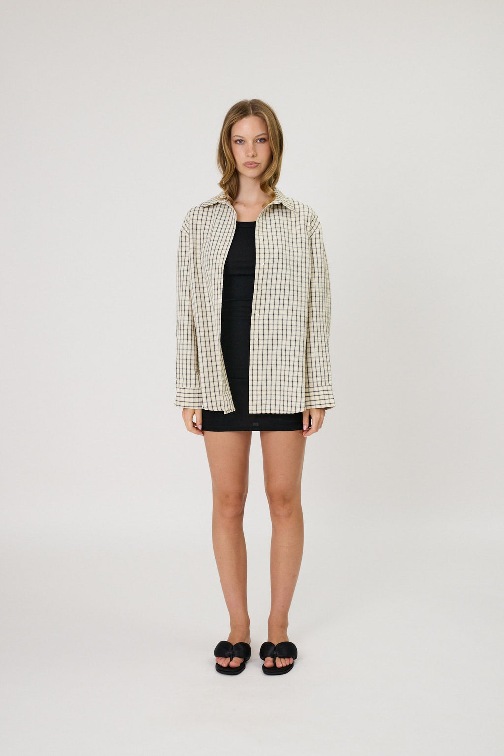 RMN STUDIOS Sera Shirt | Ivory Check