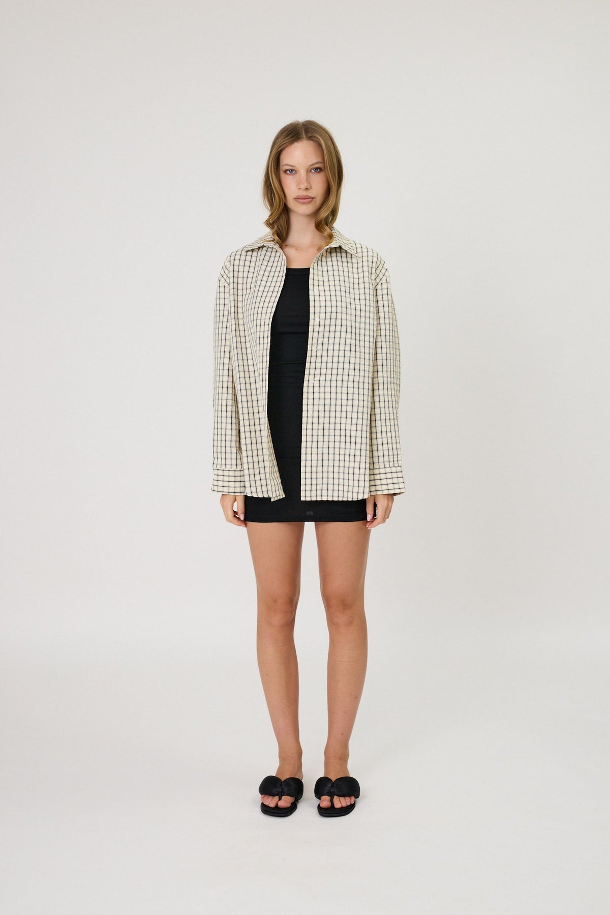 RMN STUDIOS Sera Shirt | Ivory Check