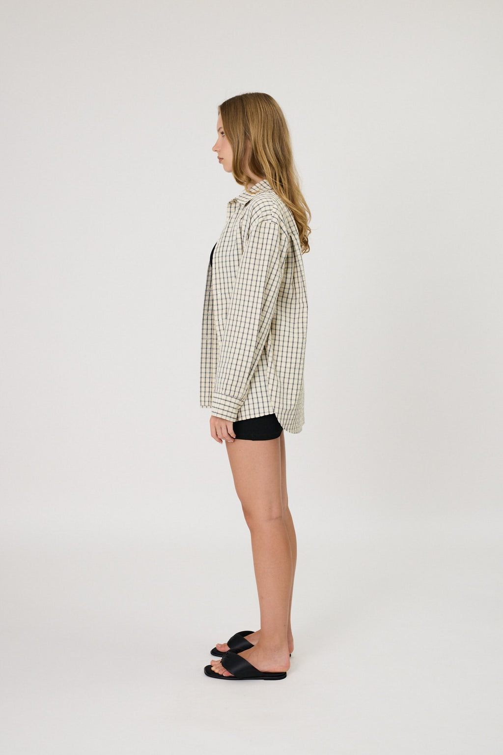 RMN STUDIOS Sera Shirt | Ivory Check