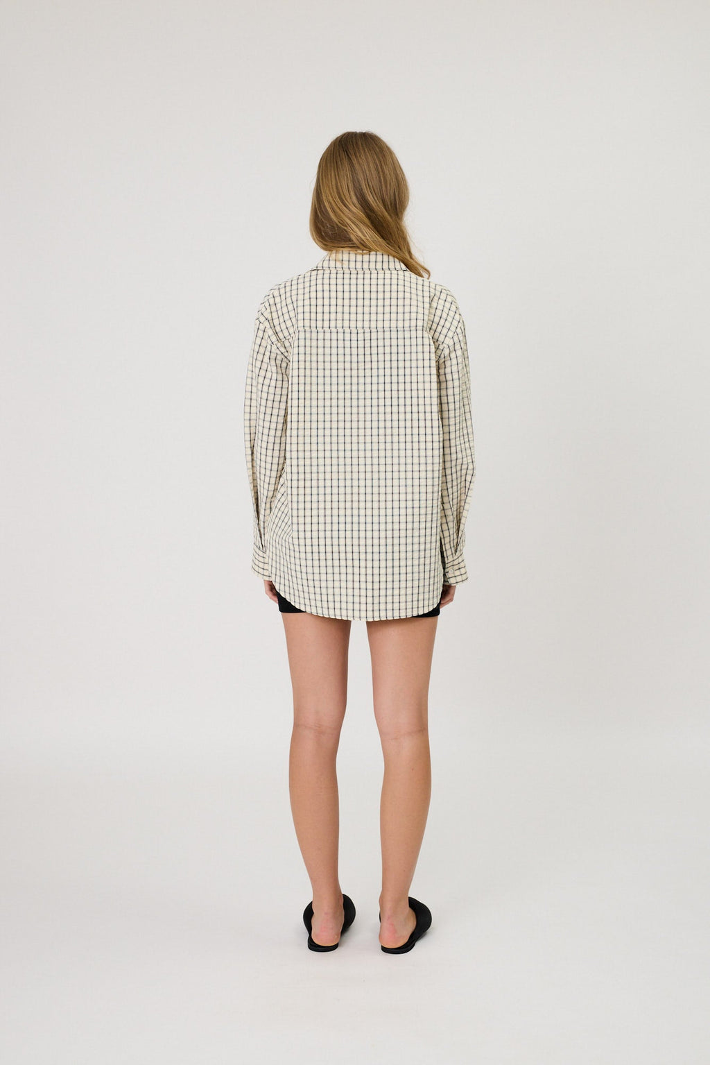 RMN STUDIOS Sera Shirt | Ivory Check
